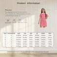 thumbnail image 6 of iixpin Girls Short Dress Collar Skater Tunic Causal Cute School Uniform Kids Party Dress for Summer Blue 10, 6 of 6