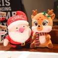 thumbnail image 5 of Lindo muñeco de peluche de la serie navideña, Papá Noel, alce, muñeco de nieve suave, ciervo, juguetes para niños y niñas, regalo de Navidad, accesorios de decoración, 5 of 5