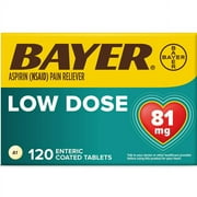 Bayer Aspirin Regimen 81mg EC Tablets 120 ct. (Pack of 2)