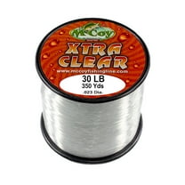 McCoy Xtra Clear Premium CoPolymer Monofilament Fishing Line (30lb Test (.023" Dia) - 350 Yards)