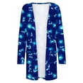 thumbnail image 4 of Xihbxyly Clearance Women Lightweight Cardigan Womens Cardigan Sweaters Women's Floral Print Long Sleeve Kimono Cardigan Loose Cover up Tops, 4 of 4