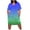 Blue dresses for women 2023, variant on Summer Saving Wycnly Womens Dresses Short Sleeve V-Neck Gradient Midi Summer Dress Vintage Swing T Shirt Pocket Plus Size Dresses Army Green Up to 65% off