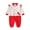 Red, variant on Zwiiyzr Infant Baby Girl Boy One Piece Outfit College Style Fall Gentlemen Style Romper British Indoor And Outdoor Jumpsuit Red