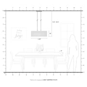 Livex Lighting Summit 3 Light Linear Chandelier in Brushed Nickel