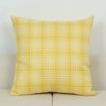 thumbnail image 4 of Funda de almohada de lino a cuadros | Funda de cojín de nylon spandex tejido grueso | Protector decorativo para cojines de sofá en sala de estar | 45x45 cm | 1 unidad | Opciones en amarillo, azul, 4 of 6