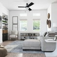 thumbnail image 4 of Honeywell Barcadero 44'' Black Modern LED Reversible Ceiling Fan with Pull Chains, 4 of 14