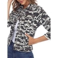 thumbnail image 5 of White Mark Women's Camo Denim Jacket, 5 of 5
