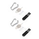 thumbnail image 2 of Lot de 4 recharges de stylets pour tablette Samsung S7 FE 12,4 pouces T733, blanc et gris, 2 of 4