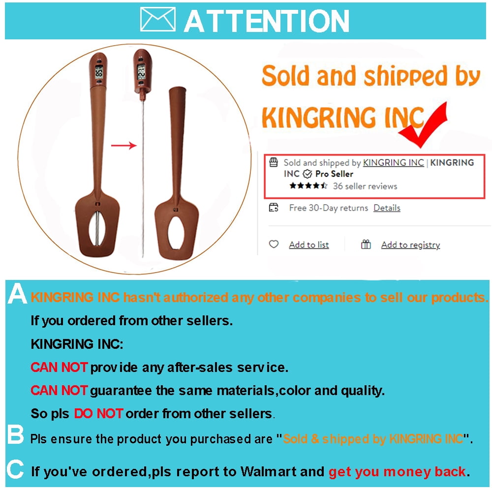 Silicon Candy Thermometer Digital Spatula Thermometer  Professional Durable deep Frying Instant Read Temperature Reader and  Stirrer for Kitchen Cooking,Baking BBQ, Candy,Chocolate,Sauce, Jam :  Aracoware: Home & Kitchen