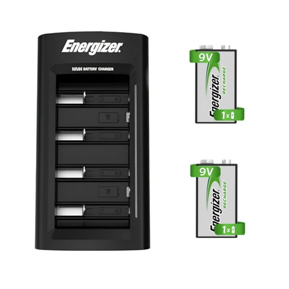 Cargador Universal Energizer con 2 Pilas Recargables 9V 175mAh