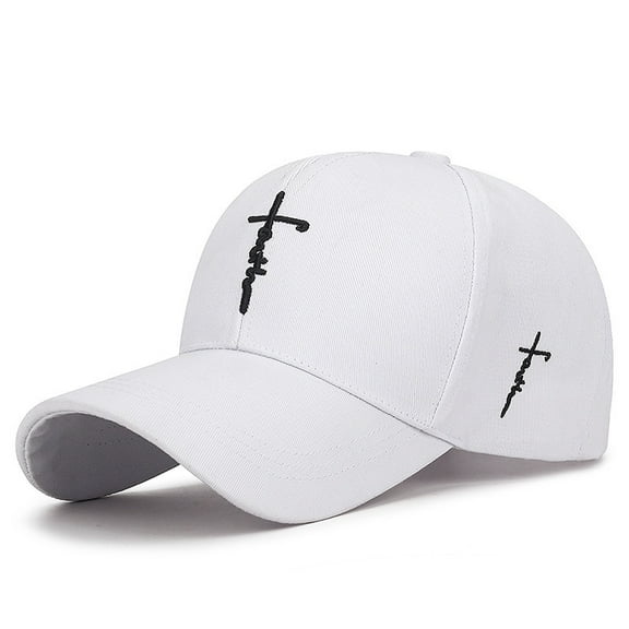 Embroidered English Cross Casual Baseball Cap for Men and Women, Adjustable Sunshade and Sun Protection Hat for Youth
