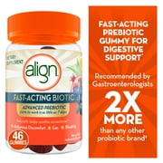 Align Advanced Prebiotic Gummies, Dietary Supplement for Women and Men, Fast-Acting Biotic, 46 Ct