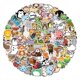 thumbnail image 2 of 100PCS Mix Cute Anime Animal Stickers Car Motorcycle Travel Luggage Phone Guitar Laptop Cartoon Sticker Decal Kid Toys Gong Bohan LED, 2 of 2