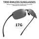 thumbnail image 5 of Gafas de sol deportivas JIM HALO Polarized TR90 sin montura para hombre y mujer, 5 of 9