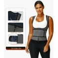 thumbnail image 2 of MANIFIQUE Sauna Suit for Women Waist Trainer Vest for Women Sweat Tank Top Shaper for Women with Zipper, 2 of 5