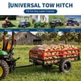 thumbnail image 3 of 1500 Lbs Heavy Duty Steel Dump Cart, 15 Cu ft Garden Utility Trailer with Removable Sides, Hand Pull or Foot Pedal Dumping for ATV UTV Lawn Mower Tractor, 3 of 8