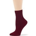 thumbnail image 6 of 7BIGSTARS KINGDOM Women's Seamless Bamboo Diabetic Ankle Socks, Non-Binding - 4 Pack Large - Solid Casual - Sock Size 10-12 Shoe Size 8-12 L Dark Navy, Burgundy, Light Navy, Denim Blue, 6 of 10