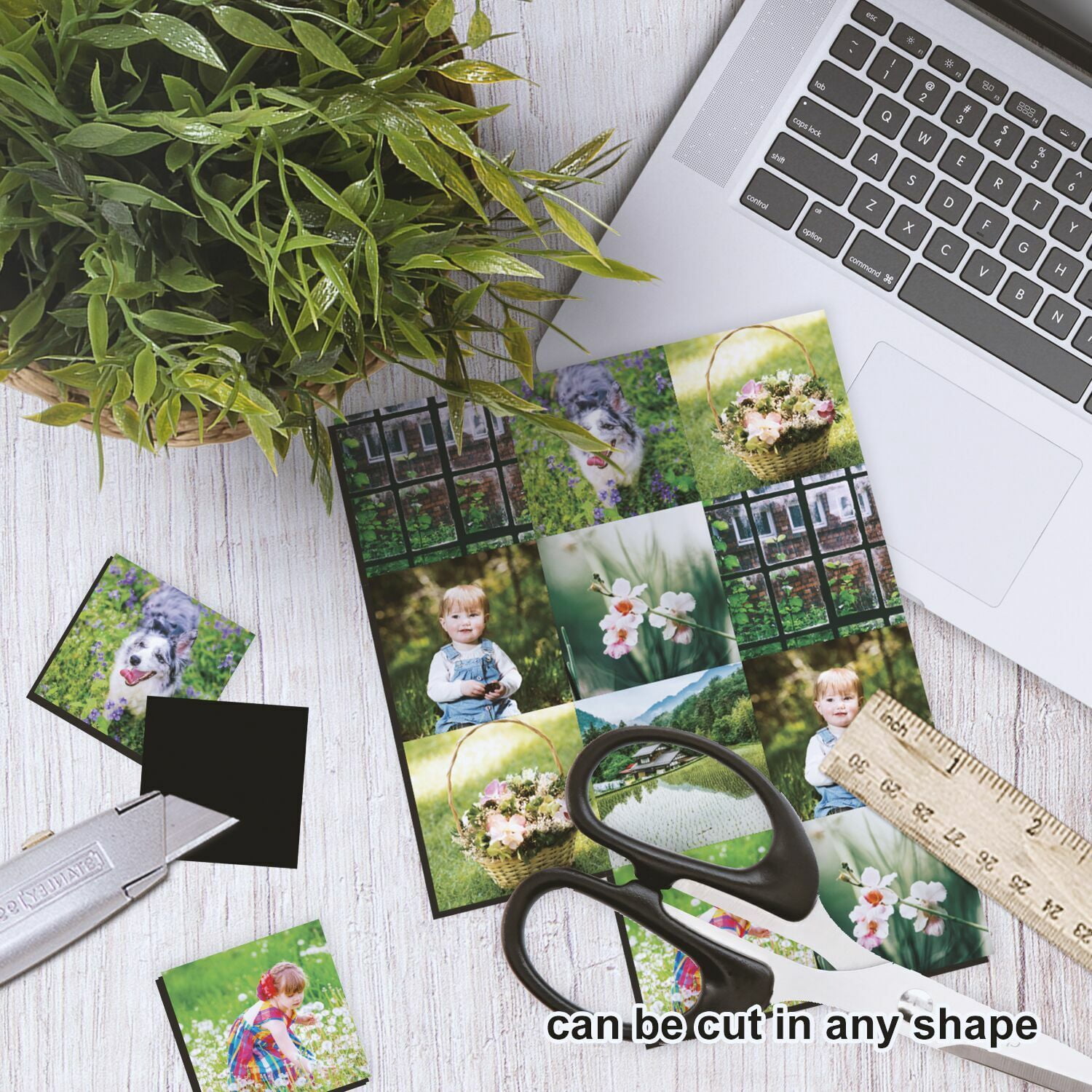Stone City Printable Magnetic Sheets, 8.5"x11", 24 PK Glossy Magnet Photo Paper 12Mil for Inkjet Printers