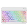 thumbnail image 1 of Wireless Keyboard Compatible with Bluetooth Portable Mute Glowing Keyboard Practical Accessories(White), 1 of 2