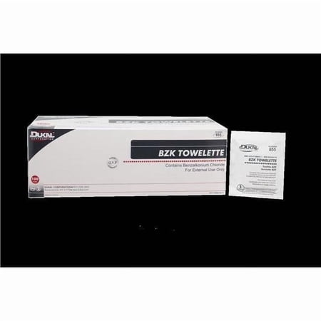 5 x 8 in. Bzk Towelette, 3 per Strip