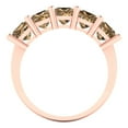 thumbnail image 5 of 2.5 ctw Wedding Band for Women - 14K Rose Gold Simulated Champagne Diamond Stackable Eternity Ring, 5 of 6