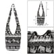 thumbnail image 4 of Bolso Bandolera Hippie Sunnimix Algodón Bohemio Hobo Sling Bag Messenger Negro Monedero de hombro hippie tailandés, 4 of 8