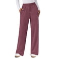 thumbnail image 2 of MOSHU Sweatpants for Women Straight Leg Elastic Waist Spring Fall Pants Casual Lounge Pants Womens Sweatpants with Pockets, 2 of 10