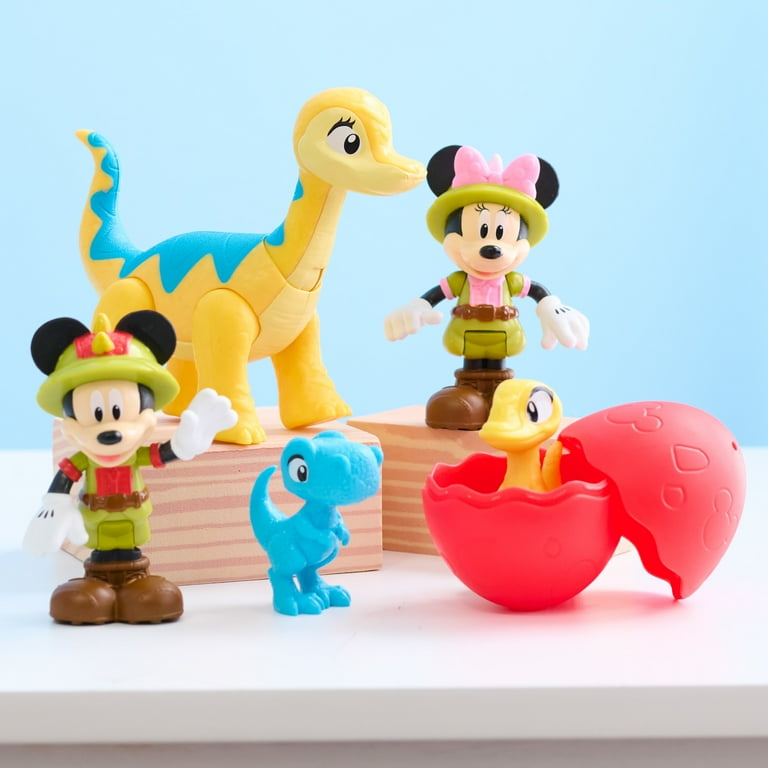 Mickey Mouse Dinosaur Version フィギュア Disney Junior Mickey Mouse Funhouse Dino Pals 7-piece Figure Set