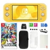 Nintendo Switch Lite in Yellow with Super Smash Bros. and Accessories 11 in 1 Accessories Kit