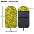 thumbnail image 7 of POLERO Car Seat Towel Cover Pocket Design Microfiber, Compatible with Truck Seat Automotive, for Trucks Cars Vans, Yellow Banana Print, 7 of 7