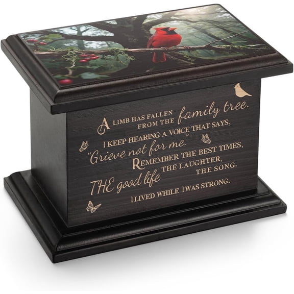 XIUDA Cremation Urns for Human Ashes 3.94 Inches Small Urn for Human Ashes Keepsake Wooden Box Funeral Mini Casket for Ashes Burial Urn for Women Men Memorial Small Urns Box