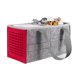 thumbnail image 2 of Estuche de transporte de fieltro Bolsa de almacenamiento multicompartimento Altavoz inalámbrico Asa portátil 2 compartimentos Gran capacidad Plegable Rojo, 2 of 5