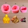 thumbnail image 2 of Ywmsfl 3D Buddha Statue Silicone Candle Mold Special Shape Crystal Epoxy Production Mold DIY for Creative Ornaments Making Supp, 2 of 20