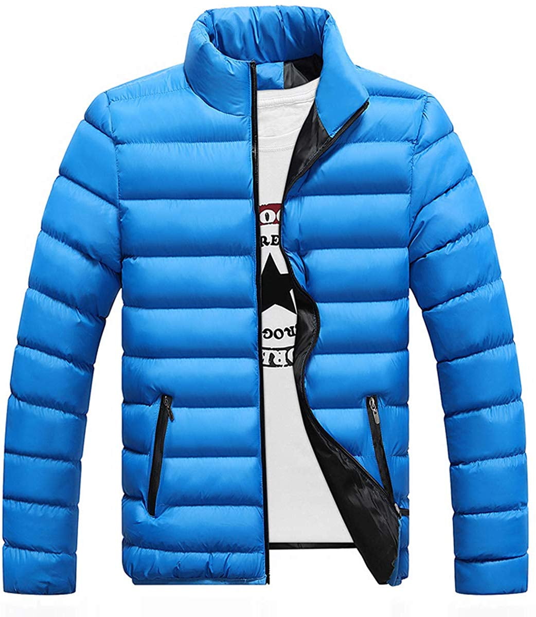Men Winter Padded Down Jacket Warm Lightweight Puffer Quilted Coat