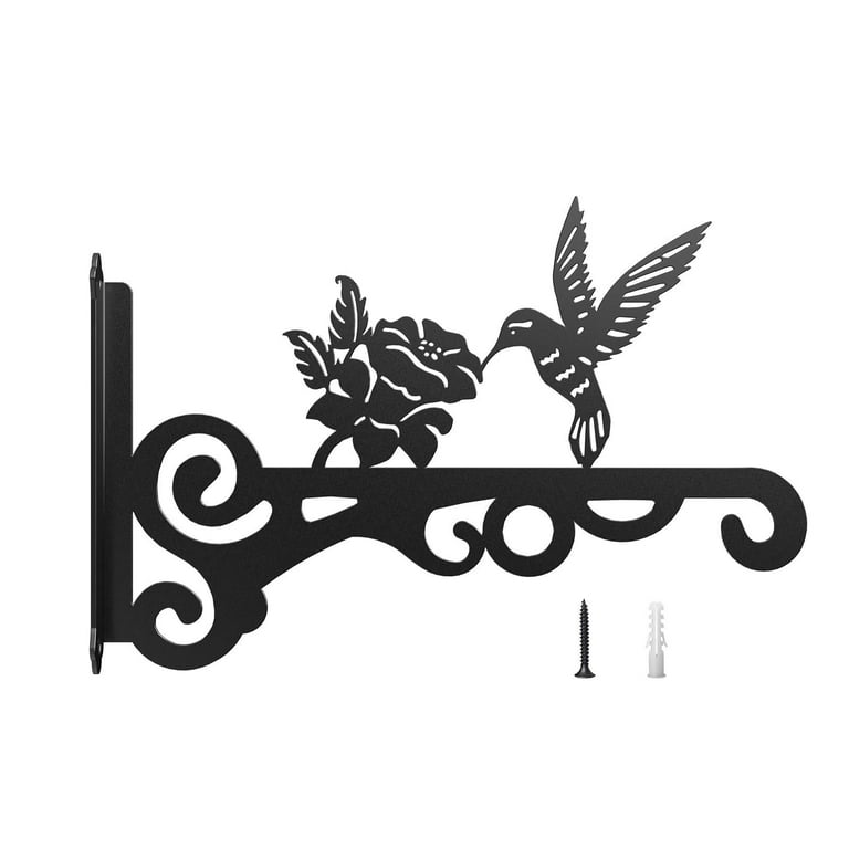 Indoor and Outdoor Wall Mount Potted Plant Hanging Bracket Indoor and Outdoor Wall Hangers Potted Hanging Brackets Bird Hangers for Home and Outdoor Decoration, Dusknt Household Hooks Clearance Sale!