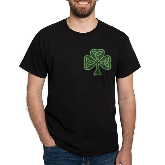 CafePress - Vintage Trinity Shamrock Dark T Shirt - Men's Classic Graphic Cotton T-Shirt