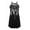a-Black16548, variant on Womens Boho Feather Print Halter Neck Dress Crisscross Hollow Detail Sleeveless Loose Fit Casual Swing Dress For Summer Daily Wear Elegant Dress