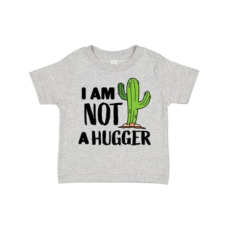 

Inktastic I Am Not a Hugger with Cactus Gift Toddler Boy or Toddler Girl T-Shirt