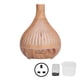 thumbnail image 1 of Humidificador de grano de madera de 400ml, lámpara LED colorida eléctrica hueca, difusor de aromaterapia con control remoto, enchufe británico, 1 of 5