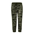 thumbnail image 4 of YWDJ Capri Workout Leggings for Women Plus Size Yoga Camouflage Printed Panel Drawcord Fashion Capris Casual Cropped Leg Pants Green XXXL, 4 of 5
