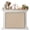 Khaki, variant on Vintage Forest Deer Magnetic Fireplace Cover, Fireplace Draft Blocker, Rustic Country Wildlife Woodland Fireplaces Blanket for Heat Loss/Cold Air, Fireplaces Draft Stopper Cover for Inside 36"x27"