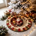 thumbnail image 4 of 3D Christmas Rugs - Optical Illusions Christmas Round Rug, 24 Inch, Decorative Santa Printed Area Mat for Indoor Outdoor Xmas Decor, 4 of 9
