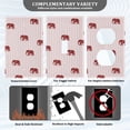 thumbnail image 3 of Yayeee Toggle Light Switch Wall Plate 1-Gang 4.5"x2.7" Home Decorative Outlet Cover, Cartoon Elephant Pattern, 3 of 7