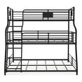 thumbnail image 2 of Furniture of America Bryon Metal Twin/Full/Queen Triple Bunk Bed in Black, 2 of 12