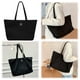 thumbnail image 2 of 1818 (Doblado para La Entrega) Bolso Nailon Bolso Hombro Gran Capacidad Bolso Mano Informal (negro), 2 of 8