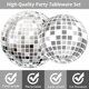 thumbnail image 4 of 96 Pieces 70's Disco Party Tableware Set 70s Disco Birthday Party Supplies Silver Disco Ball Party Paper Plates Napkins Forks for 24 Guests, 4 of 4
