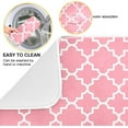 thumbnail image 2 of Super Absorbent Dish Drying Mat, Microfiber Fast-Drying Dish Mat, 16''''x18'''', Kitchen Dish Drying Pad, Pink Moroccan, 2 of 7