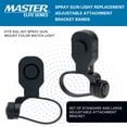 thumbnail image 2 of Master Elite Spray Gun Light Replacement Adjustable Attachment Bracket Bands Only - Fits SGL-007 Spray Gun Mount Color Match Light - Standard and Large Bands, Fit Nozzle Head Most Spray Gun Body Sizes, 2 of 6