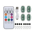 thumbnail image 1 of Guardoinrt Motorcycle Flashing LED Lights Motorcycle Tail Light Warning Light 10M IR Remote Control Durable 4 Light +1 IR Remote, 1 of 6