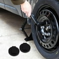 thumbnail image 3 of LEORX 2Pcs Car Jack Adapter Rubber Ground Protection Black for Mechanics and Vehicle Owners, 3 of 8